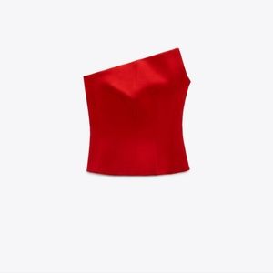Nwt Zara Asymmetric corset top